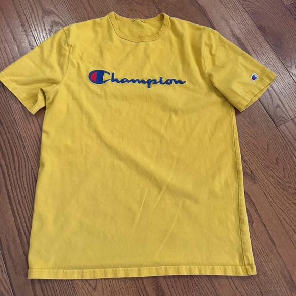 Champion Men's T-Shirt in Vibrant Yellow - Picture 1 of 1